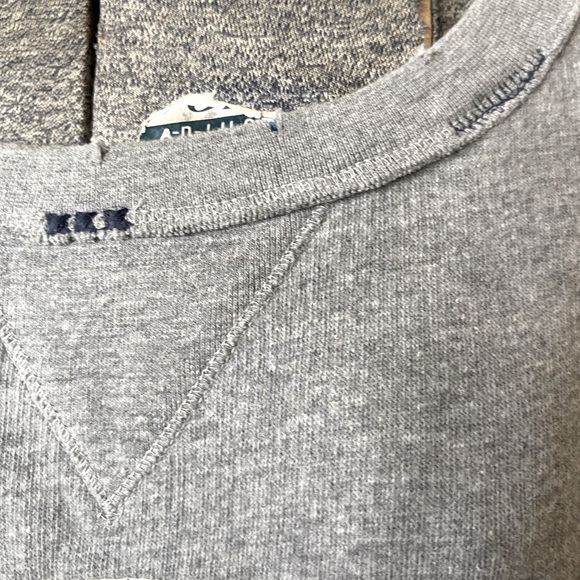 New Lucky Brand "TRUIMPH" Motorcycle Distressed Embroidered Sweatshirt NWT - Picture 6 of 10